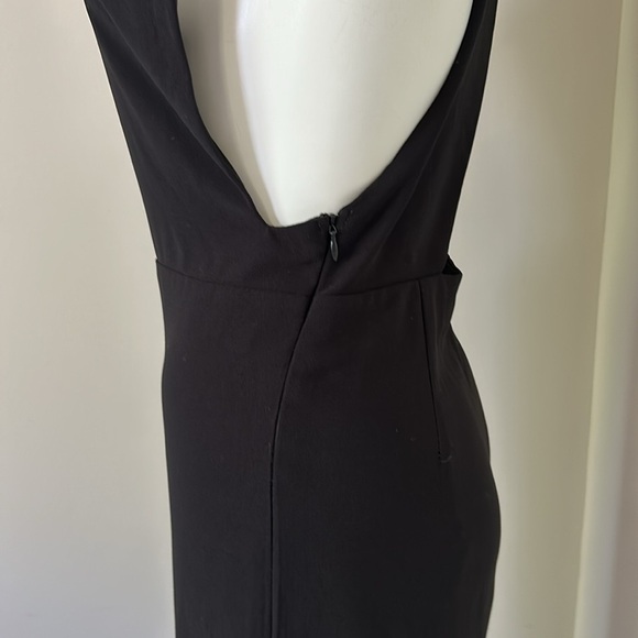 SOLACE LONDON Sterling Jumpsuit Black Criss Cross Back Zip Closure Chic Sz 4 - Picture 7 of 12